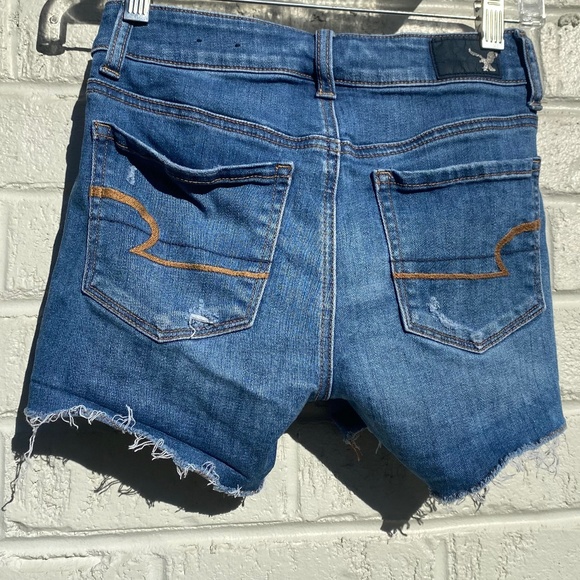 American Eagle Outfitters Hi-Rise Shortie super stretch denim 00 - Picture 3 of 16